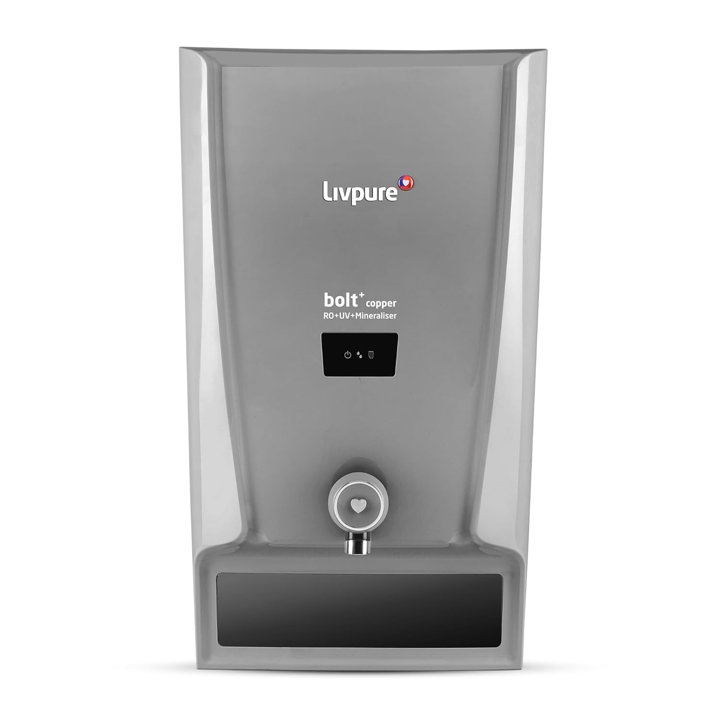 Livpure Bolt+ Copper with 80% Water Savings, Copper+RO+In-Tank UV+Mineraliser+Smart TDS Adjuster, 7 L tank, Water Purifier