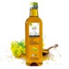 Jivamrit Organic Cold Pressed Yellow Mustard Oil, 1 L, Argemone Free