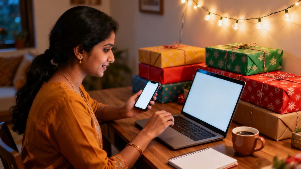 image | PromoDeals festive online shopping preparation at home