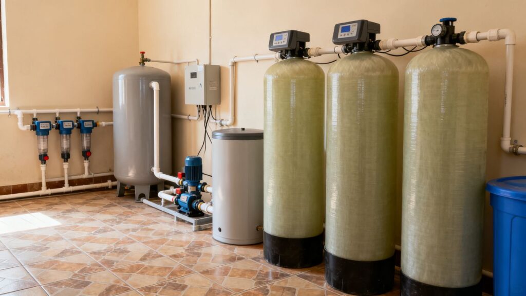 image | PromoDeals residential water softener systems in utility room