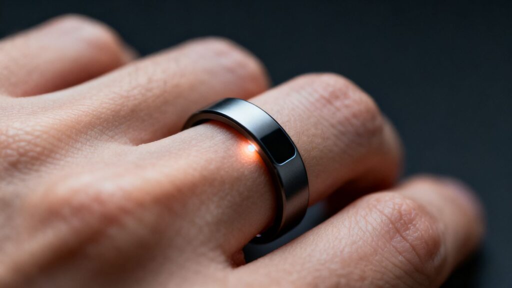 image | PromoDeals finger with smart ring and optical sensors