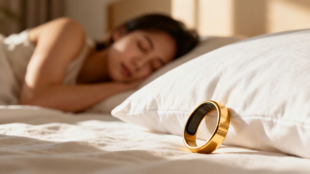 image | PromoDeals smart ring beside a sleeping person