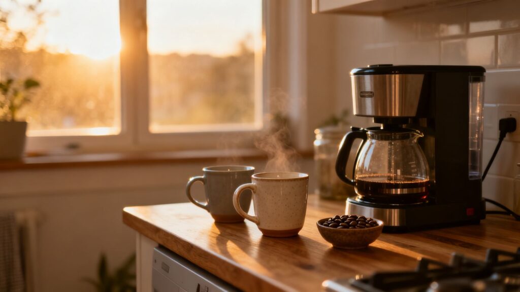 image | PromoDeals a cozy kitchen coffee setup