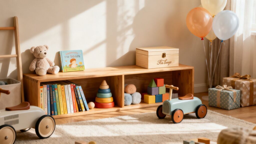 journalist2Fe8fa943a-dac7-4ce8-b60f-53242ce8d0d92Fthumbnail | PromoDeals toddler birthday gifts arranged in cozy playroom