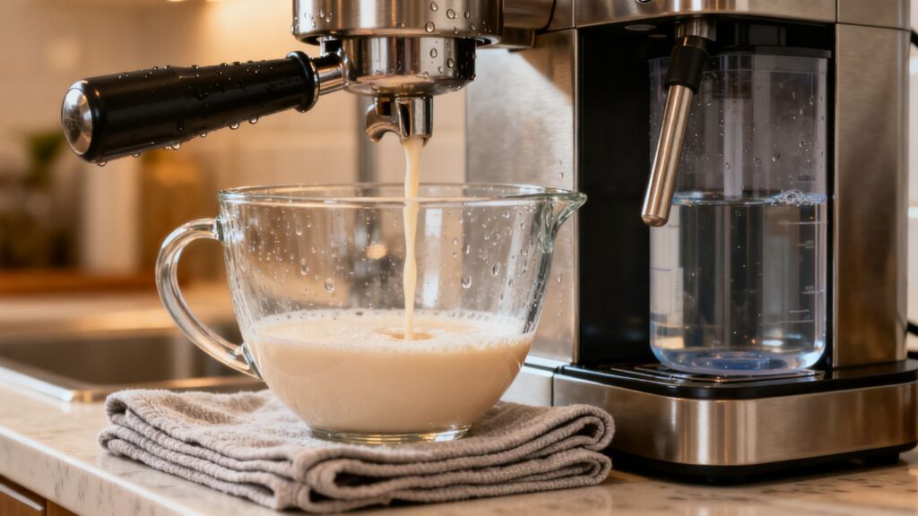 journalist2Ff76a591a-b284-47eb-83b8-753c5bca59f22Fthumbnail | PromoDeals espresso machine releasing descaling solution