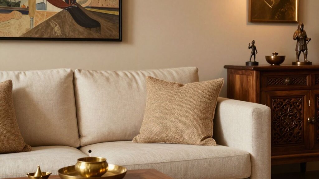 journalist2F181e85ee-3909-4683-bb80-6aba99dc79592Fthumbnail | PromoDeals traditional brass accents in a modern indian seating area