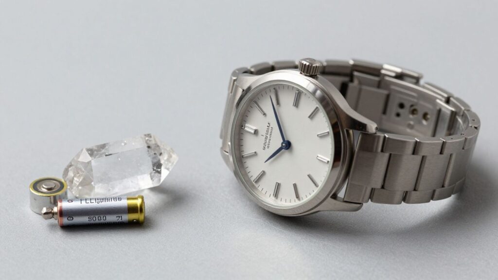 journalist2F43dd5c03-6393-470e-ab63-9569ceebe71a2Fthumbnail | PromoDeals quartz watch beside battery and crystal components