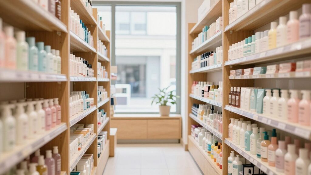 journalist2F4ad58a86-3a0c-422b-bfd8-d98fe33633602Fthumbnail | PromoDeals french pharmacy shelves with neatly arranged skincare