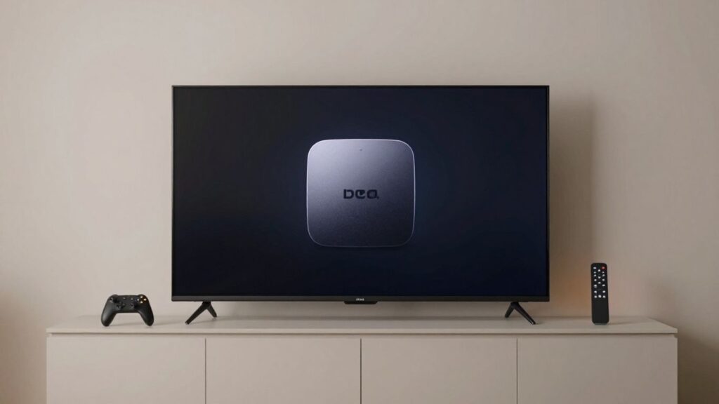 journalist2F4c4094b5-37f5-4107-8fd6-9fcda84ec8e32Fthumbnail | PromoDeals modern television setup in a carefully lit home