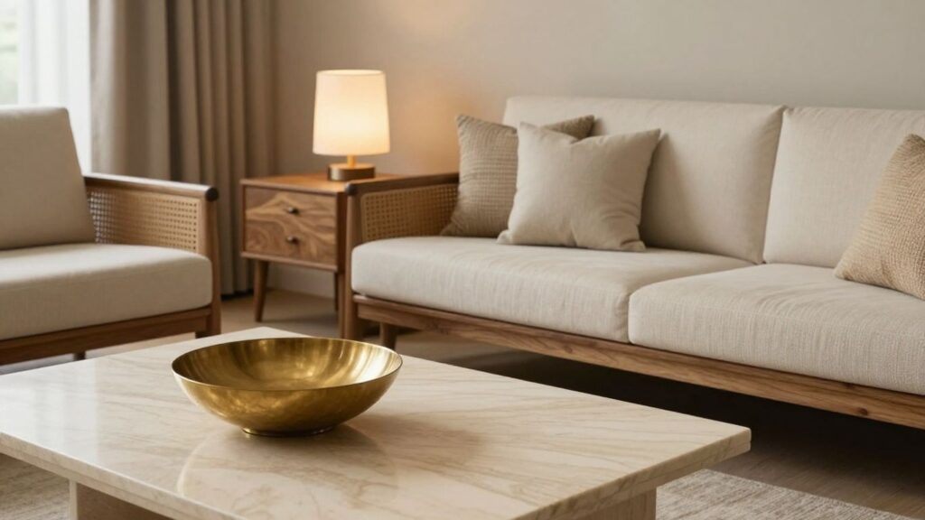journalist2F51d44a49-7c22-4495-b900-6bc974d6b26a2Fthumbnail | PromoDeals warm brass accents in a modern indian living room