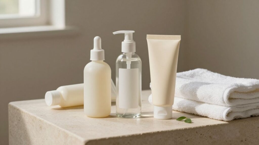 journalist2F6d585087-7833-4a03-af23-84982413d81b2Fthumbnail | PromoDeals minimal skincare bottles beside soft towels