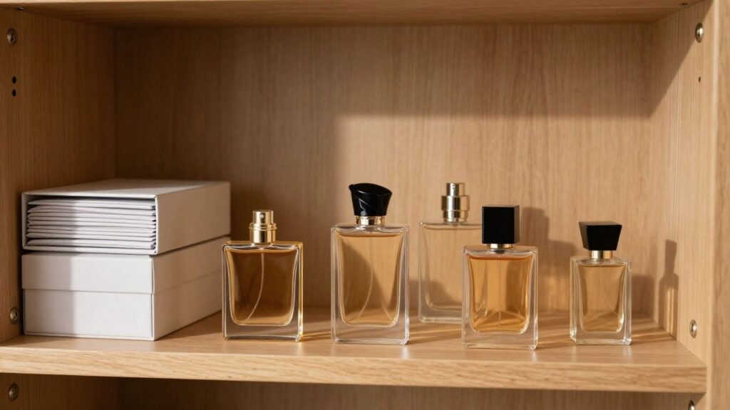 journalist2F86418fc3-b8d7-4df4-9ba6-87370e64fa652Fthumbnail | PromoDeals luxury perfume bottles inside a dark bedroom cupboard