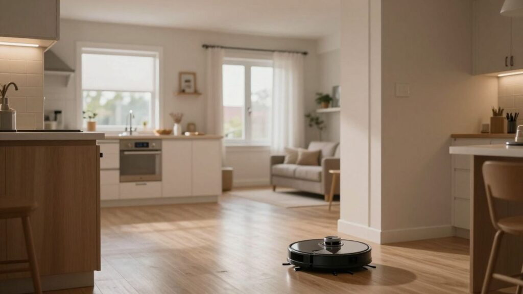 journalist2F9f9187c9-8d3e-410f-bb2a-20f165ae81aa2Fthumbnail | PromoDeals robot vacuum navigating rooms under soft evening light