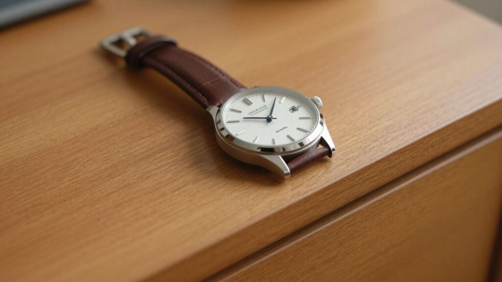 journalist2Ff555d00c-3f0c-42d4-89bc-d520ce1f0eb02Fthumbnail | PromoDeals automatic watch resting beside a leather strap
