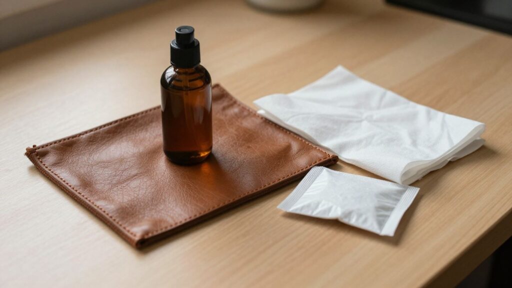 journalist2Ff872b50f-0957-49c2-a8f0-6b71bfc029da2Fthumbnail | PromoDeals soft cloth and leather care supplies beside a damp bag