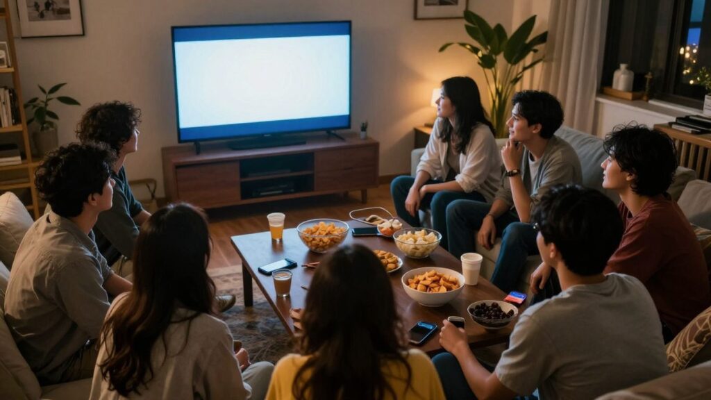 journalist2Ffb2a6c7e-0bed-48df-b457-9f976f0e3d492Fthumbnail | PromoDeals friends watching a film together at home