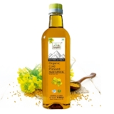 Jivamrit Organic Cold Pressed Yellow Mustard Oil, 1 L, Argemone Free